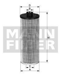 Fotografia produktu MANN-FILTER HU612/2X filtr oleju Opel