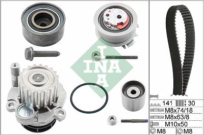 Fotografia produktu INA 530040530 zestaw rozrządu (z paskiem) VW + pompa wody