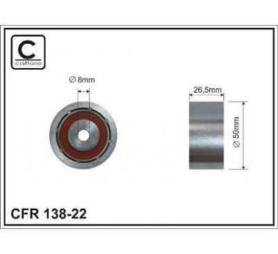 Fotografia produktu CFR CFR138-22 rolka 52X10x26 metal podwójne łożysko