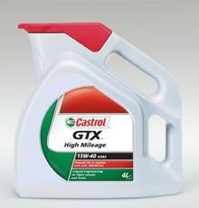 Fotografia produktu CASTROL CAS GTX15W40/4L olej silnikowy 15W40 GTX High MILEAGE biały                4L