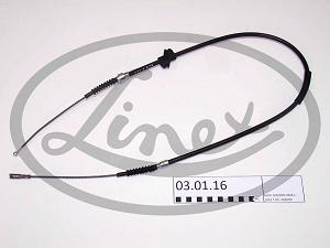Fotografia produktu LINEX 03.01.16 linka hamulca Audi 100 85- (tarcze) dł-1453/890