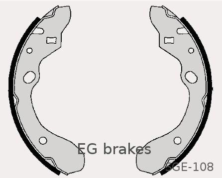 Fotografia produktu EGBRAKES SGE108 szczęki hamulcowe Mazda 323/323F 94- 200X36