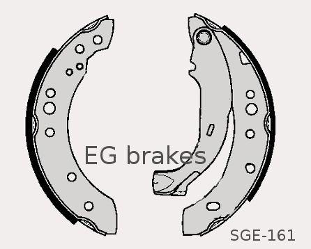 Fotografia produktu EGBRAKES SGE161 szczęki hamulcowe Citroen C3 203x38