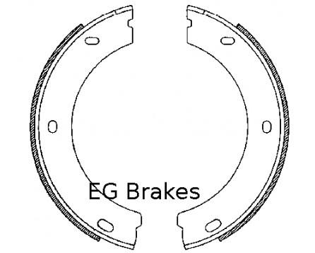 Fotografia produktu EGBRAKES SGE186 szczęki hamulcowe Peugeot 605 (HB) 185x20