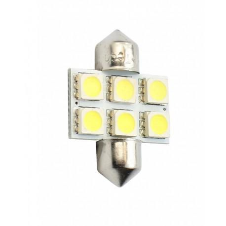 Fotografia produktu M-TECH L027W dioda LED L027 - C5W 31mm 6xSMD5050 biała