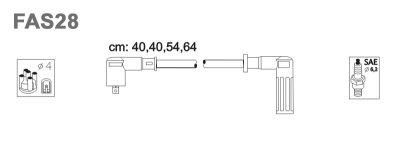 Fotografia produktu JANMOR FAS28-JAN kable zapłonowe Fiat Punto 90 94- 1.6i