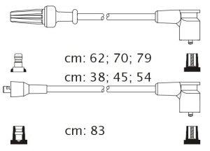 Fotografia produktu CARHOFF 06-2020 kable zapłonowe Lancia Thema 2.8 84-87 (Platinium wire wound)