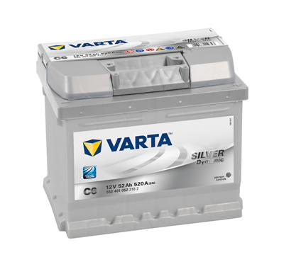 Fotografia produktu VARTA 552401052 akumulator sam. 52Ah/520A Varta Silver P+ 207x175x175