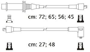 Fotografia produktu CARHOFF 06-2047 kable zapłonowe Citroen VISA 0.9-1.4 85-91 (Platinium wire wound)