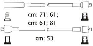 Fotografia produktu CARHOFF 06-2052 kable zapłonowe Daihatsu Charade 1.0 77-87 (Platinium wire wound)