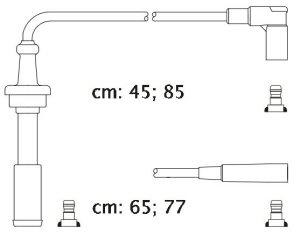 Fotografia produktu CARHOFF 06-2062 kable zapłonowe Citroen CX 2.5 84-89 (Platinium wire wound)