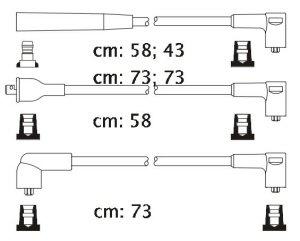 Fotografia produktu CARHOFF 06-2064 kable zapłonowe Honda Civic 1.3-1.5 84-87 (Platinium wire wound)