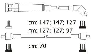 Fotografia produktu CARHOFF 06-2075 kable zapłonowe BMW 320/323/325/520/525I 82-91 (Platinium wire wound)