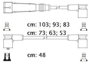 Fotografia produktu CARHOFF 06-2083 kable zapłonowe Mercedes 280 2.8 79-92 (Platinium wire wound)