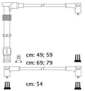 Fotografia produktu CARHOFF 06-2102 kable zapłonowe VW Golf II/III Passat 1.8-2.0 86- (Platinium wire wound)