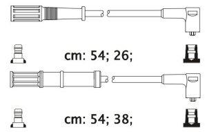 Fotografia produktu CARHOFF 06-2106 kable zapłonowe Fiat Punto 1.1-1.2 93- (Platinium wire wound)