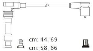 Fotografia produktu CARHOFF 06-2110 kable zapłonowe Opel Corsa 1.4 95- (Platinium wire wound)