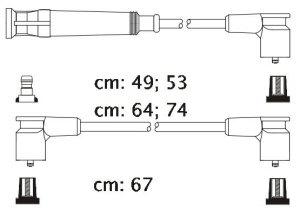 Fotografia produktu CARHOFF 06-2116 kable zapłonowe BMW 518/316/318 83-91 (Platinium wire wound)
