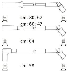 Fotografia produktu CARHOFF 06-2136 kable zapłonowe Citroen XM 2.0 90 (Platinium wire wound)