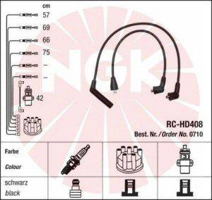 Fotografia produktu NGK RC-HD408 kable zapłonowe Hyundai Pony 1.5 91