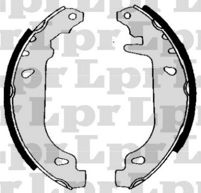 Fotografia produktu LPR LPR04880 szczęki hamulcowe Renault 5, 21, Twingo, Clio 1.1-1.8 180x40