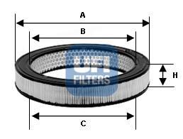 Fotografia produktu UFI 30.802.01 filtr powietrza VW 1.3 1.6B