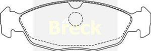 Fotografia produktu BRECK 20547-00-702-00 klocki hamulcowe Opel Astra/Corsa 91-/Vectra 16.0 mm