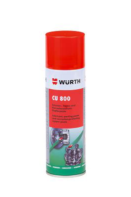 Fotografia produktu WURTH 0893800 smar wysokotemperaturowy-pasta miedziana w sprayu CU800 300ml