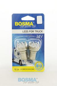 Fotografia produktu BOSMA 7057-BOSMA żarówka 24V 12xLED BA15s White biała 2pcs