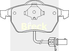 Fotografia produktu BRECK 21849-00-701-10 klocki hamulcowe Ford Galaxy, Seat Alhambra, VW Sharan