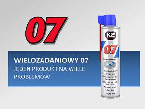 Fotografia produktu K2 K20715 preparat wielozadaniowy 007 likwiduje piski , smaruje,czyści 150ml.