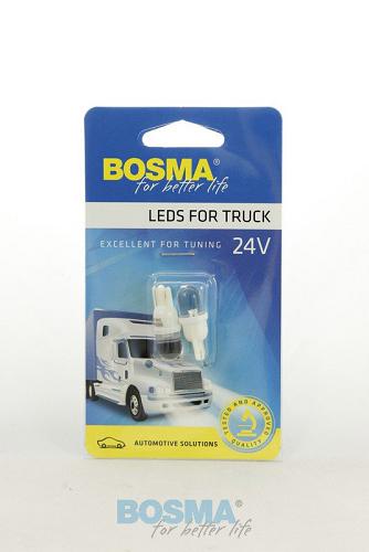 Fotografia produktu BOSMA 7408-BOSMA żarówka 24V 1xLED T10 White biała 2pcs
