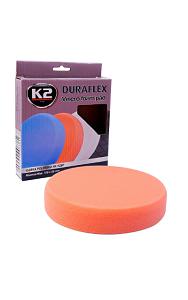 Fotografia produktu K2 K2L612 gąbka polerska średniościerna DURAFLEX na rzep średnica 150-25mm pomarańczowa