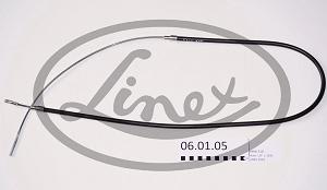 Fotografia produktu LINEX 06.01.05 linka hamulca BMW 316I-328 dł-1631/1062