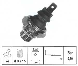 Fotografia produktu FACET 7.0034 czujnik ciśnienia oleju Renault 9/11/25/Volvo 340-360
