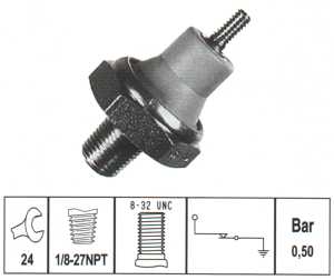 Fotografia produktu FORD 6703036 czujnik ciśnienia oleju Ford Tranzit 84- 2.4D-2.5TD