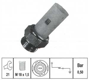 Fotografia produktu FACET 7.0075 czujnik ciśnienia oleju Renault Clio 92-/Espace 85-