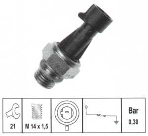 Fotografia produktu FACET 7.0096 czujnik ciśnienia oleju Fiat Tipo/Uno 92-