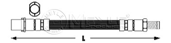 Fotografia produktu MEYLE 014 042 0009 przewód hamulcowy elastyczny tylny Mercedes W202/W210