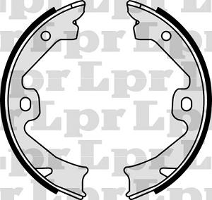 Fotografia produktu LPR LPR08140 szczęki hamulcowe Rover 75 ręczny 160x20