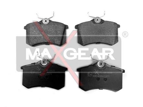 Fotografia produktu MAXGEAR 19-0429 klocki hamulcowe tył 15.2mm Audi A3, C-3, 307, Skoda Octavia, VW