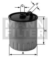 Fotografia produktu MANN-FILTER WK822/1 filtr paliwa Mercedes C220 CDi W203 00-