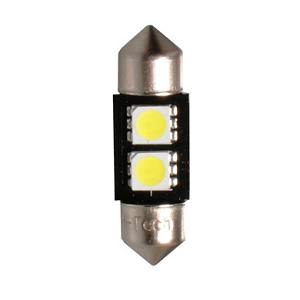 Fotografia produktu M-TECH L318W dioda LED L318 - C5W 31mm SV8.5 2xSMD5050 Canbus biała