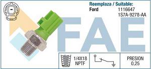 Fotografia produktu FAE FAE12613 czujnik ciśnienia oleju Ford Focus 1.8 TDDi 0.25 bar