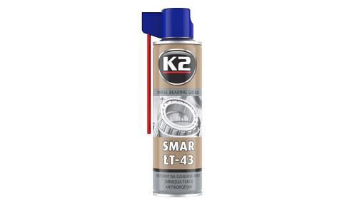 Fotografia produktu K2 K2W135 smar litowy do łożysk tocznych i ślizgowych spray ŁT-43              0.4 kg
