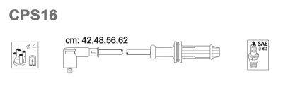 Fotografia produktu JANMOR CPS16-JAN kable zapłonowe Citroen Saxo 96- 0.9-1.6 TU9/TU3JP/TU5JP