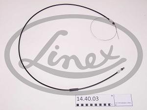 Fotografia produktu LINEX 14.40.03 linka pokrywy silnika dł:1495/1360 mm Fiat Tempra 88-