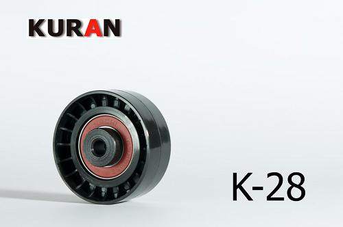 Fotografia produktu KURAN K-28 rolka prowadząca pasek alternatora Audi A3 1.9TDi 96-, VW Golf IV 1.9TDI 97-