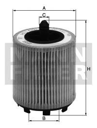 Fotografia produktu MANN-FILTER HU719/7X filtr oleju VW Lupo 1.4TDi