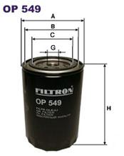 Fotografia produktu FILTRON OP549 filtr oleju Toyota Land Cruiser 2.3/2.6/3.9